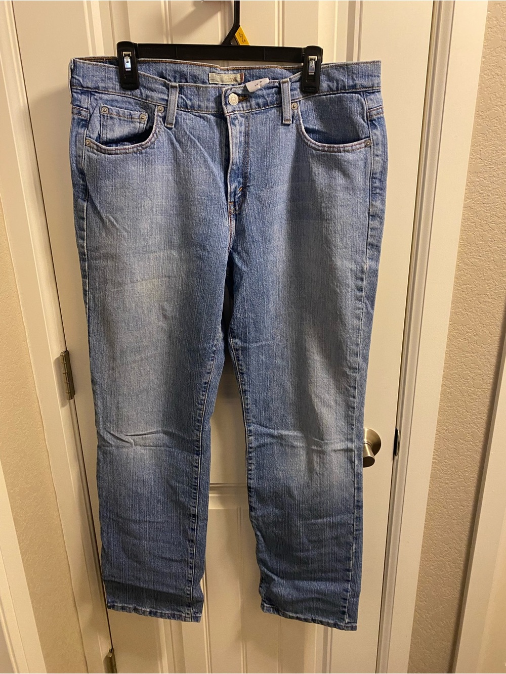 Levis 505 Jeans 14 M Straight Leg Stretch Light Blue Denim 14M Y2K 2007